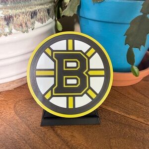 Boston Bruins NHL Coaster Set – 4-Pack with Holder